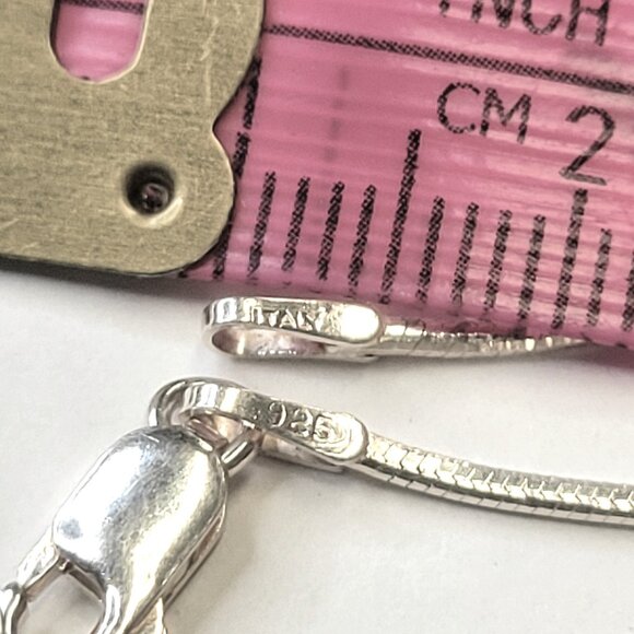 30 Inch Sterling Silver Snake Necklace, 925 Sterling Silver Chain 30in- NEW! - Picture 13 of 14